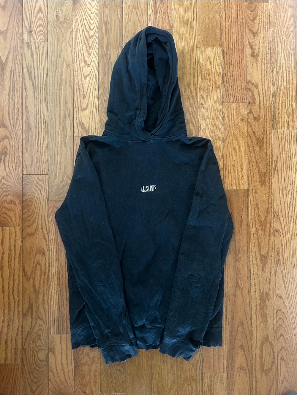 AllSaints Black Hoodie Size Medium